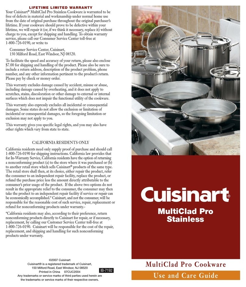 Cuisinart IB-7192 User manual