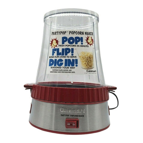 Cuisinart PartyPop CPM-800 Service manual
