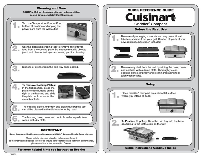 Cuisinart GR-35 User manual