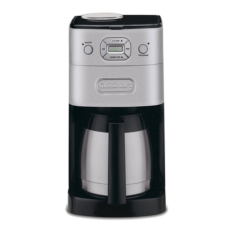 Cuisinart Grind & Brew Thermal DGB-650 Series User manual
