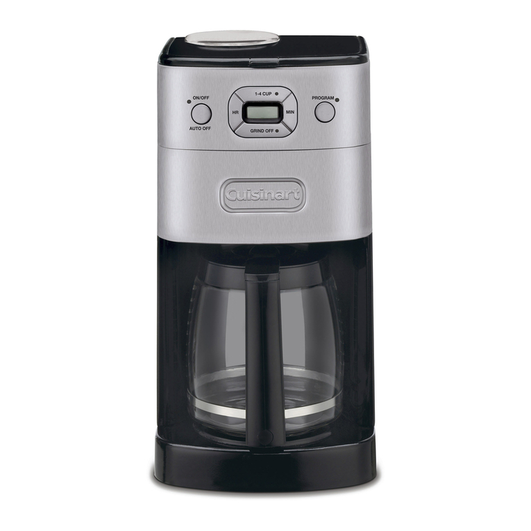 Cuisinart Grind & Brew DGB-625 Series User manual