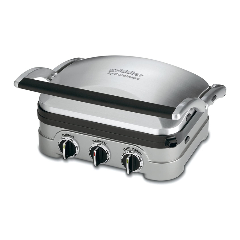 Cuisinart GR-4 - Flat Griddler Grill User manual
