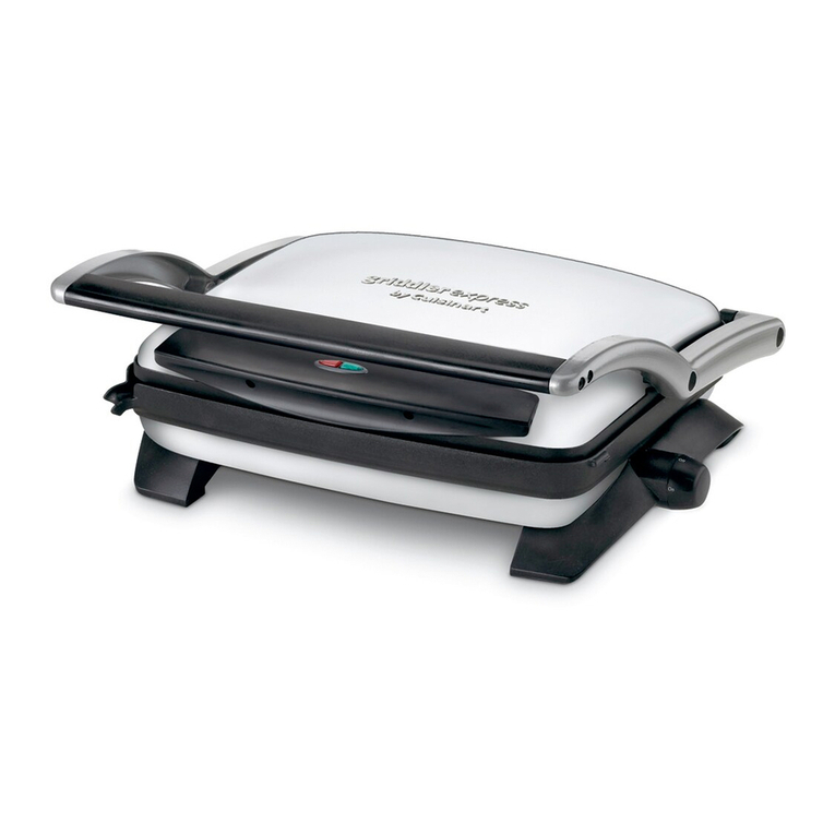 Cuisinart Griddler Express GR-2 Service manual