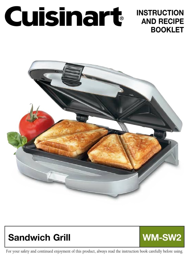 Cuisinart WM-SW2 INSTRUCTION AND RECIPE BOOKLET