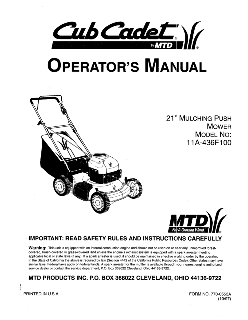Cub Cadet 11A-436F100 User manual
