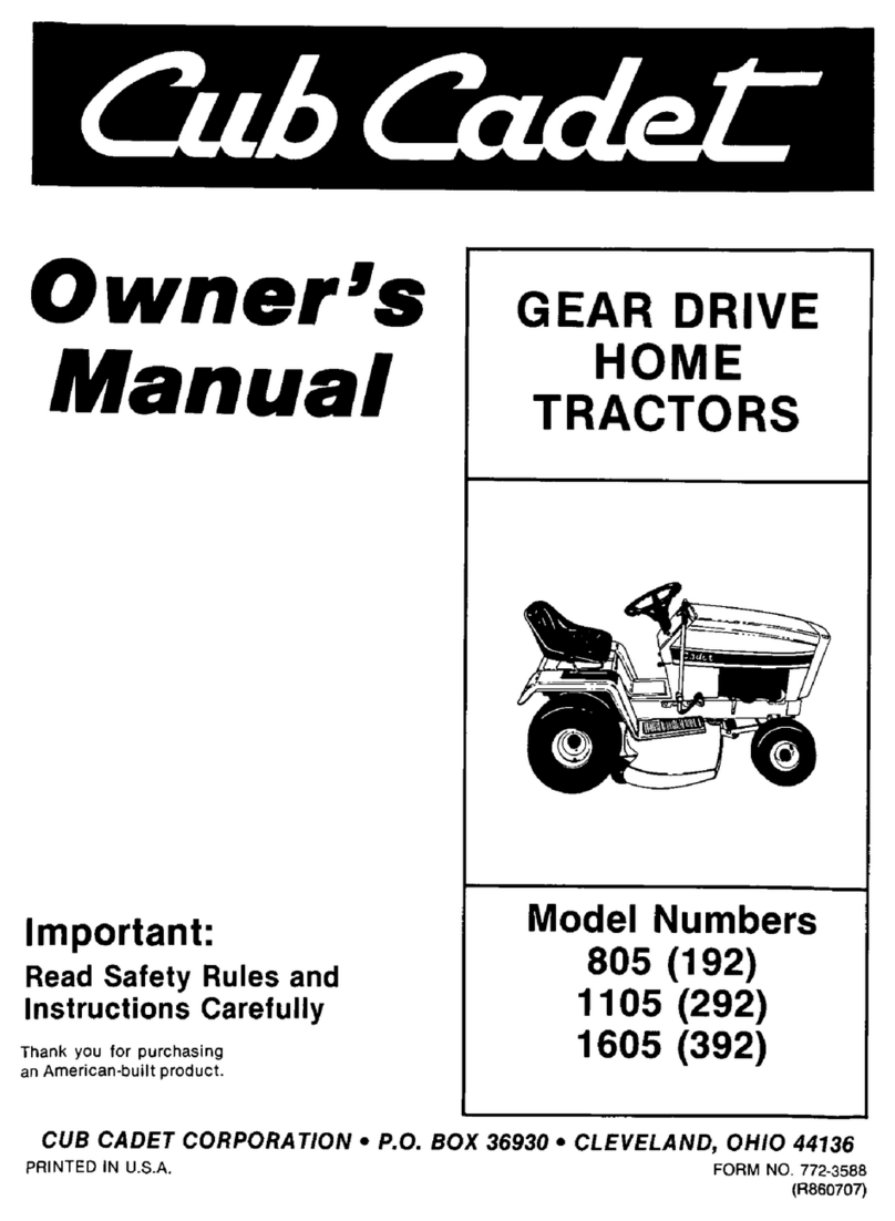 Cub Cadet 1105 (292) User manual Cub Cadet 1105 (292) User manual