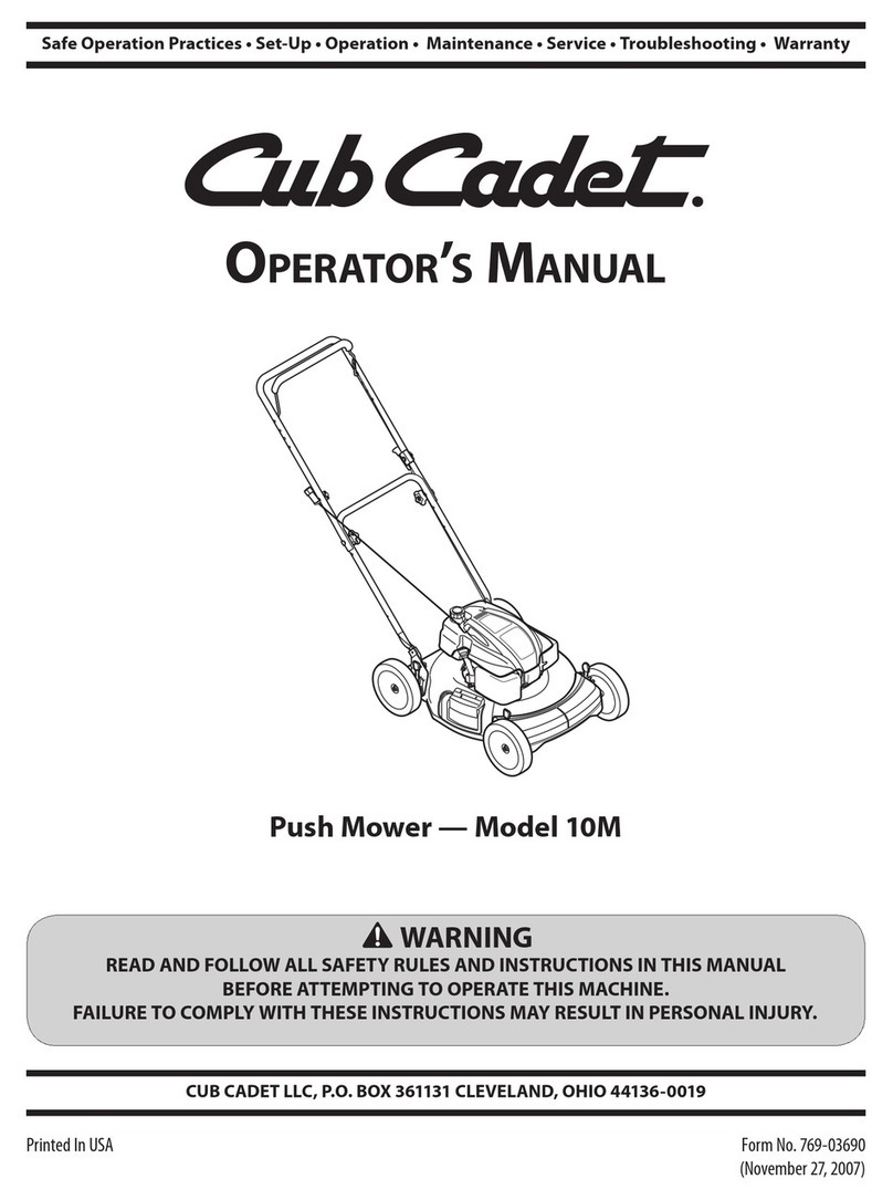 Cub Cadet 10M User manual