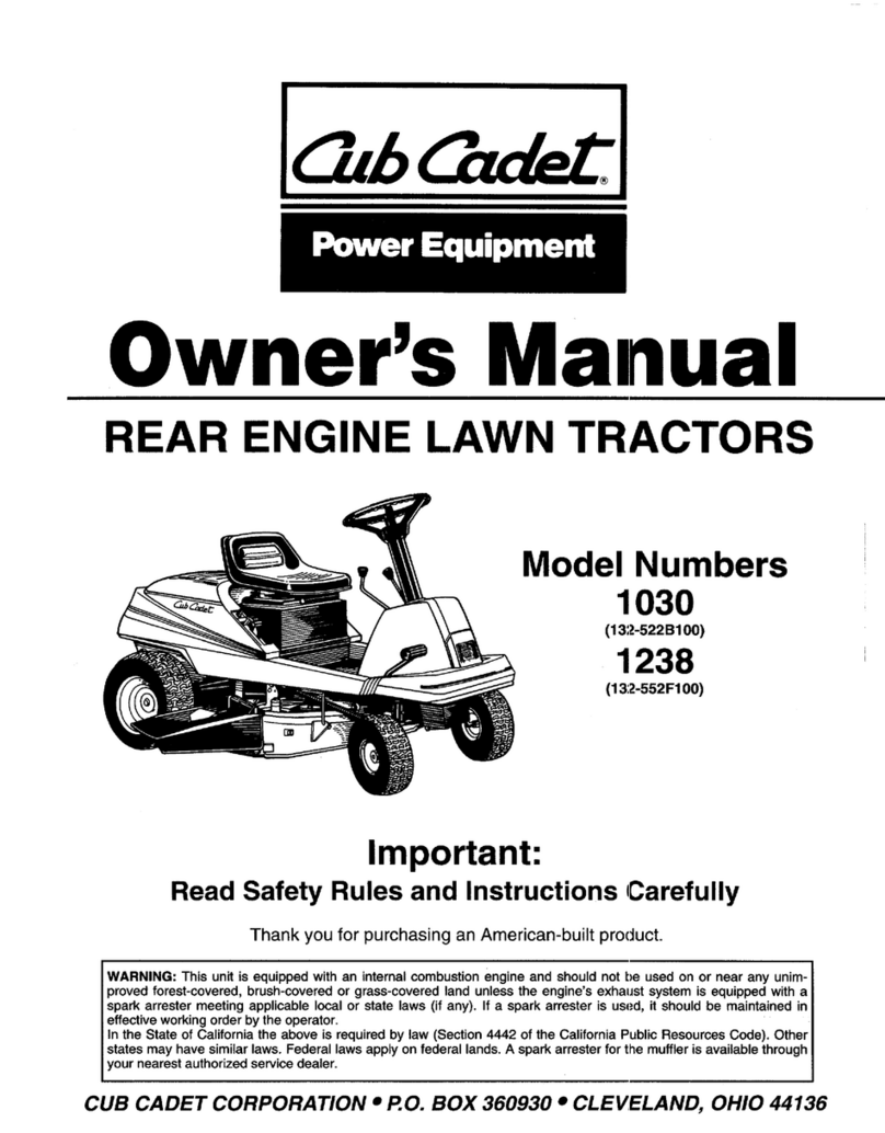 Cub Cadet 1030 User manual