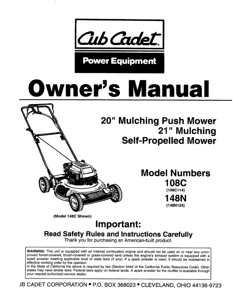 Cub Cadet 108C User manual