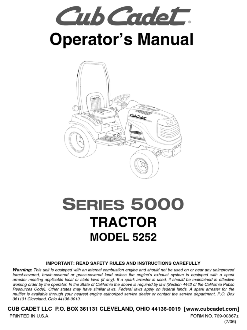 Cub Cadet 5252 Operator's manual