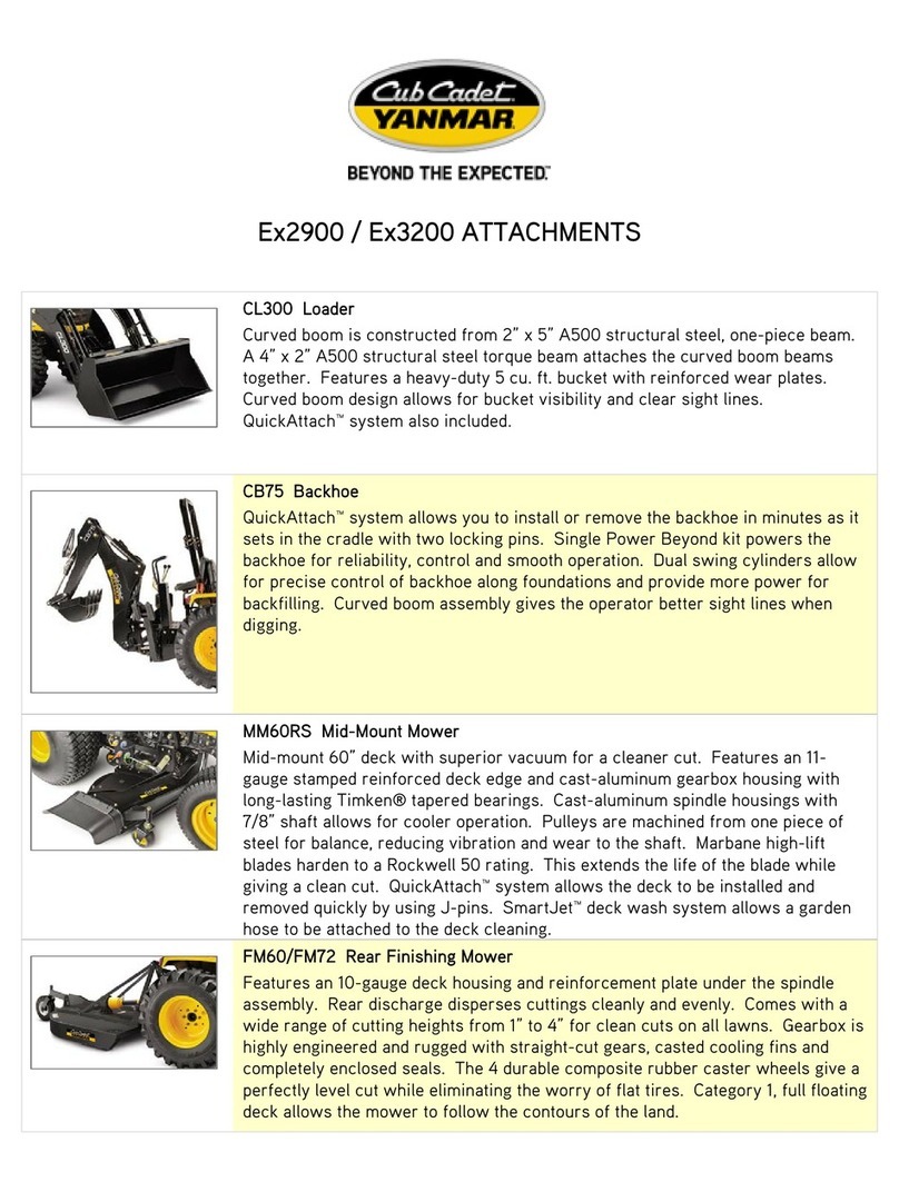 Cub Cadet YANMAR EX2900 User manual