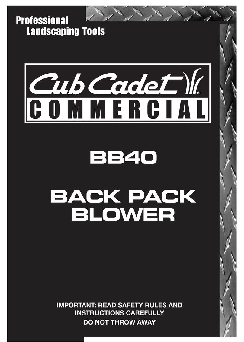 Cub Cadet BB40 User manual Cub Cadet BB40 User manual