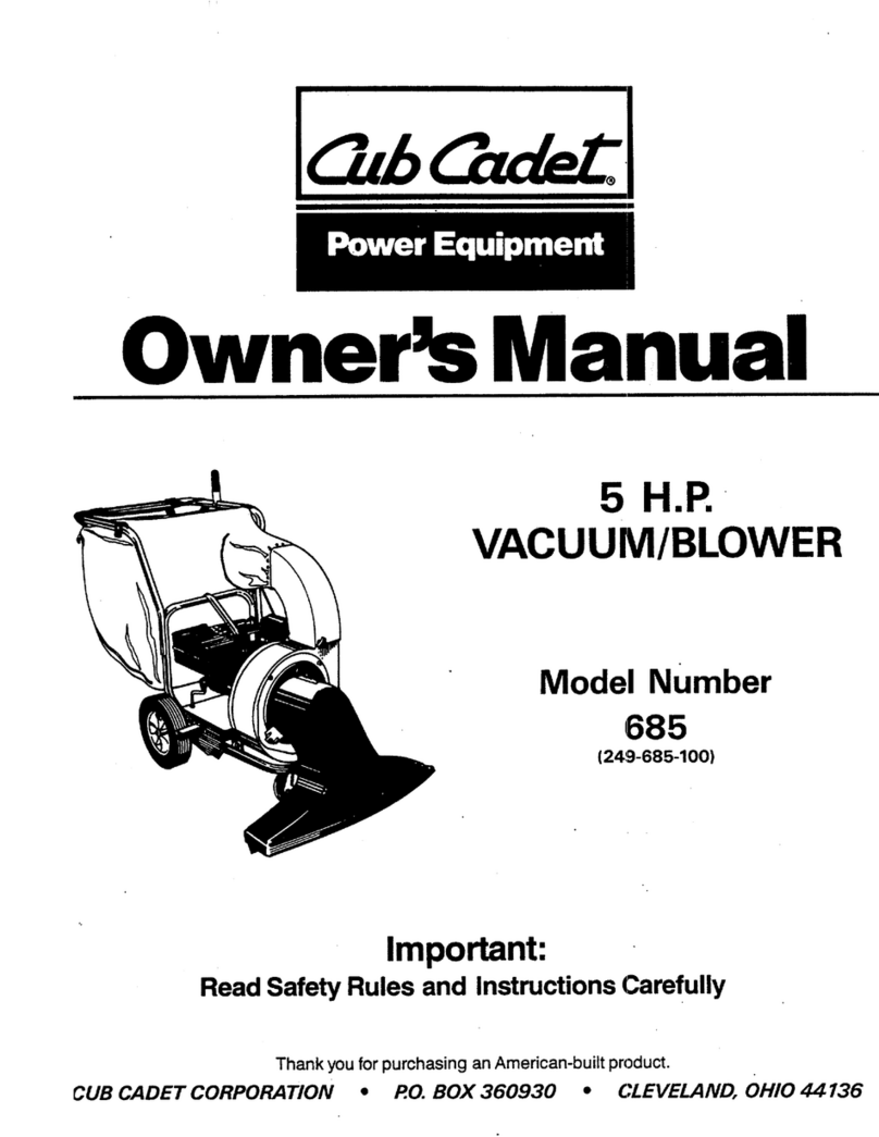 Cub Cadet 685 owner's manual