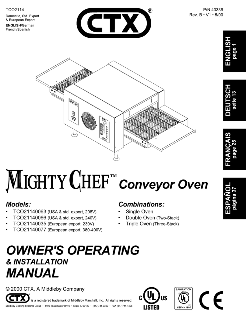 CTX Mighty Chef TCO21140035 Owner's operating & installation manual