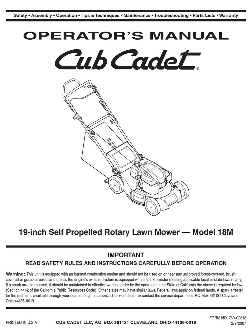 Cub Cadet 18M User manual