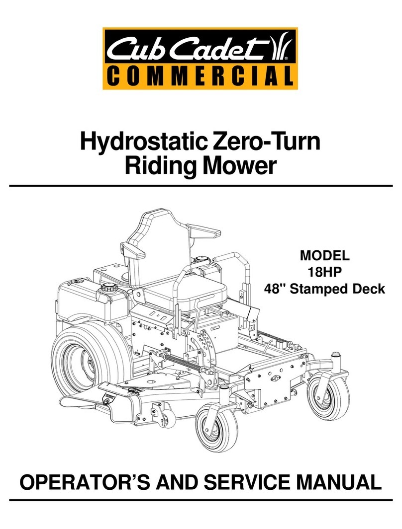 Cub Cadet 18HP Z-Force 44 Operating manual