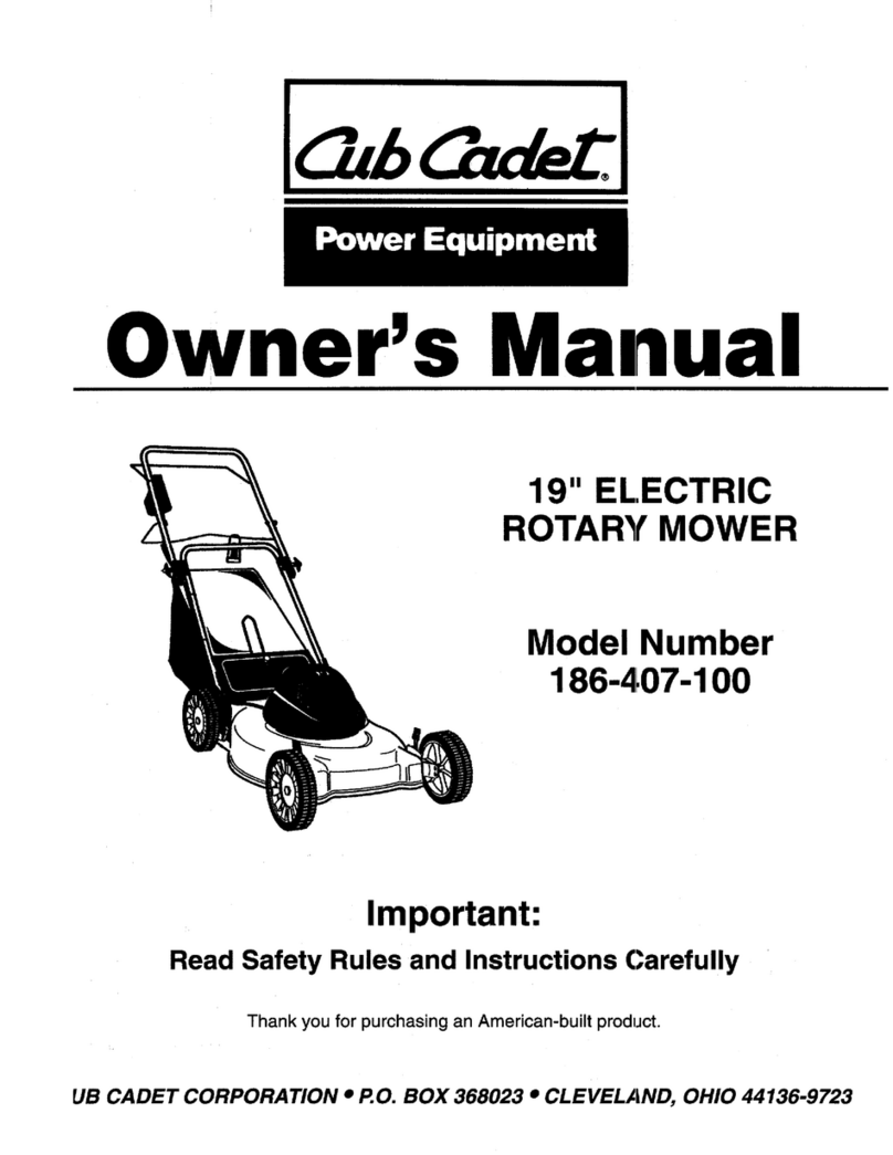 Cub Cadet 186-407-100 User manual Cub Cadet 186-407-100 User manual