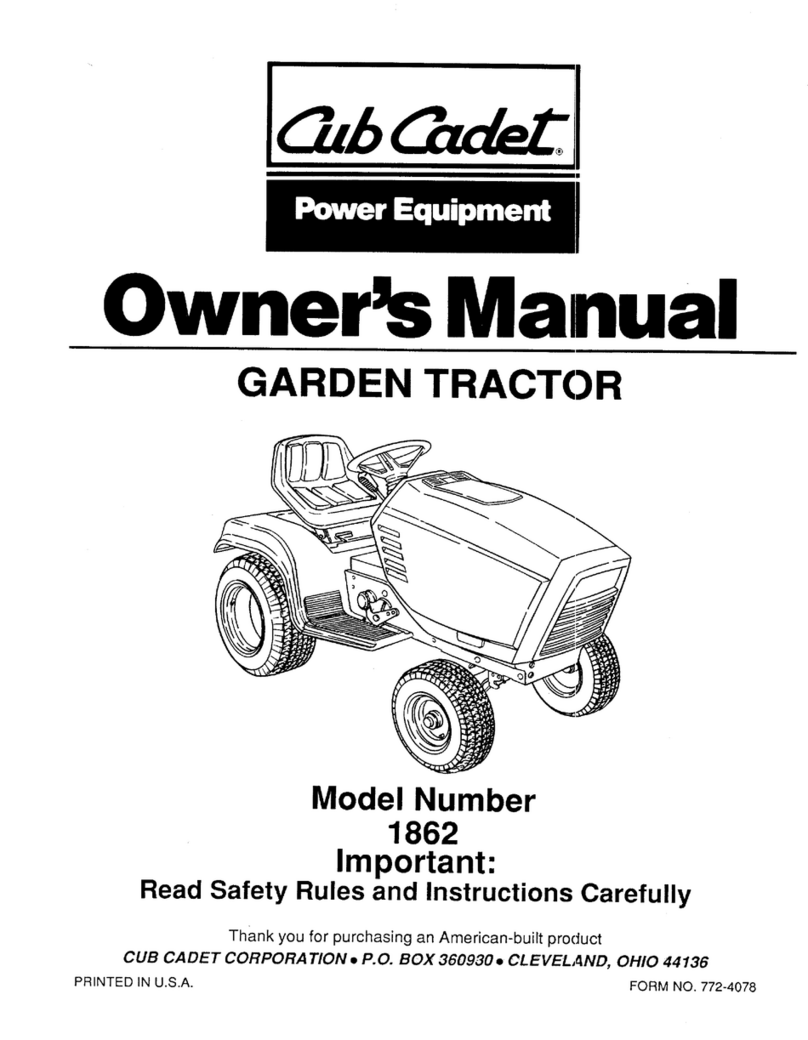 Cub Cadet 1862 User manual
