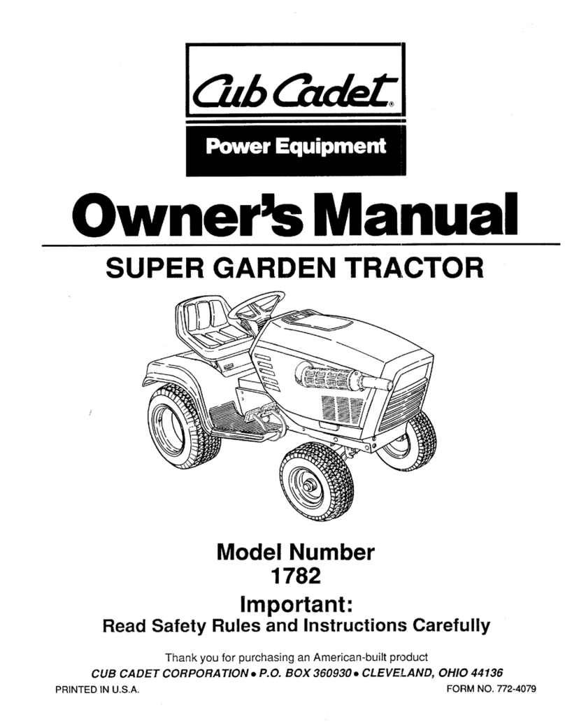 Cub Cadet 1782 User manual Cub Cadet 1782 User manual