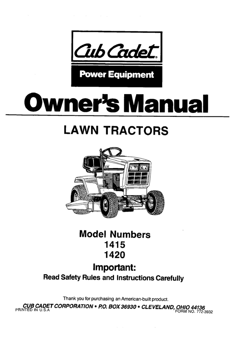 Cub Cadet 1415 User manual