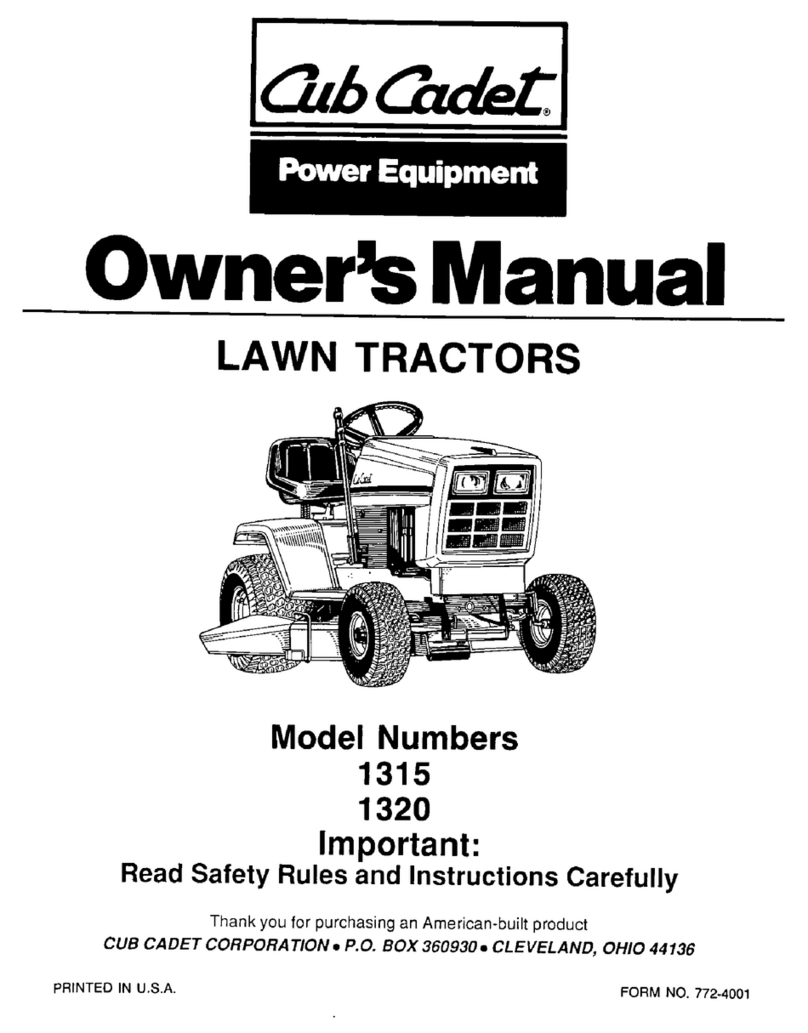 Cub Cadet 1315 User manual Cub Cadet 1315 User manual
