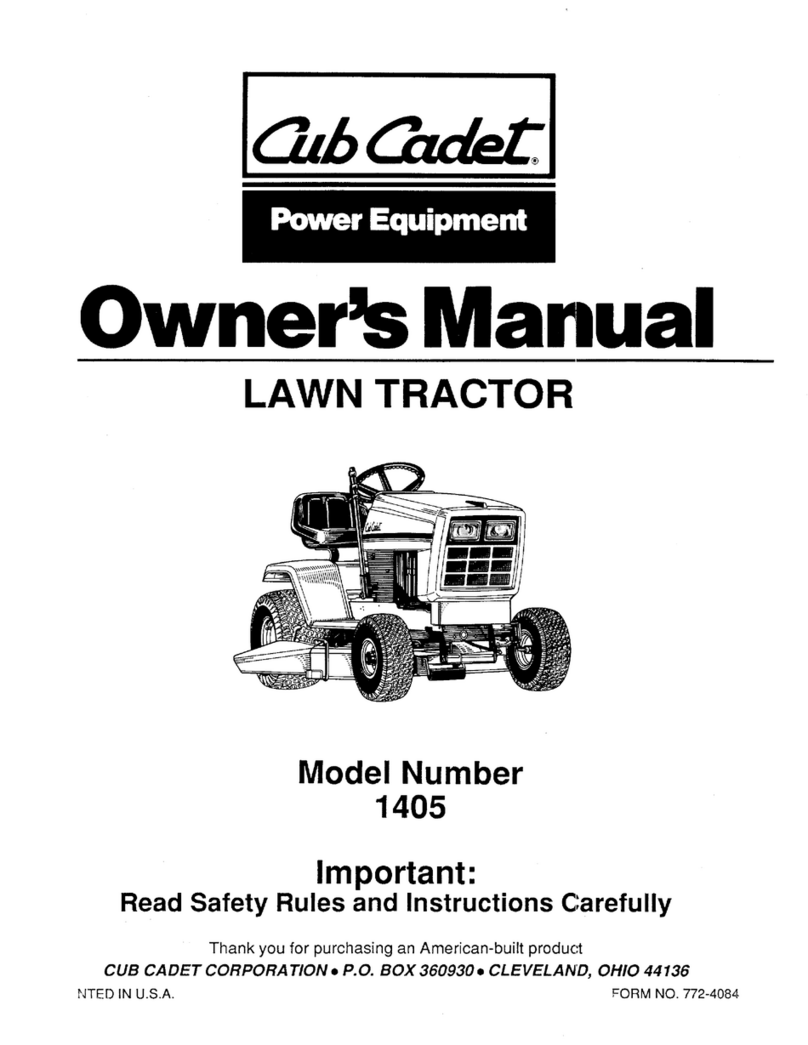 Cub Cadet 1405 User manual Cub Cadet 1405 User manual