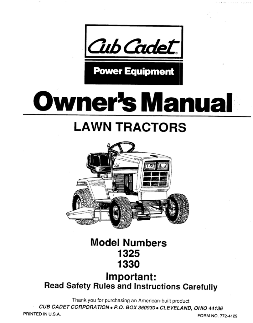 Cub Cadet 1325 User manual