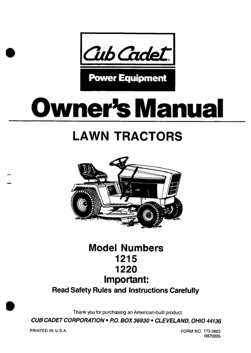 Cub Cadet 1215 User manual