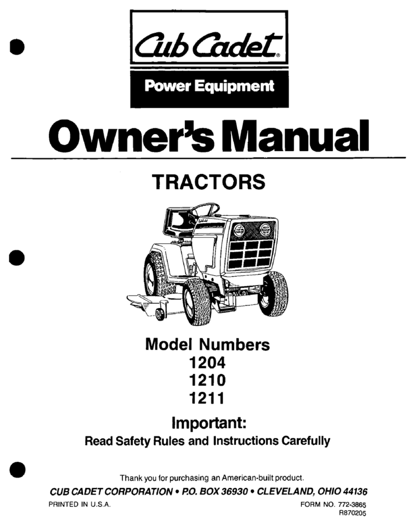 Cub Cadet 1204 User manual
