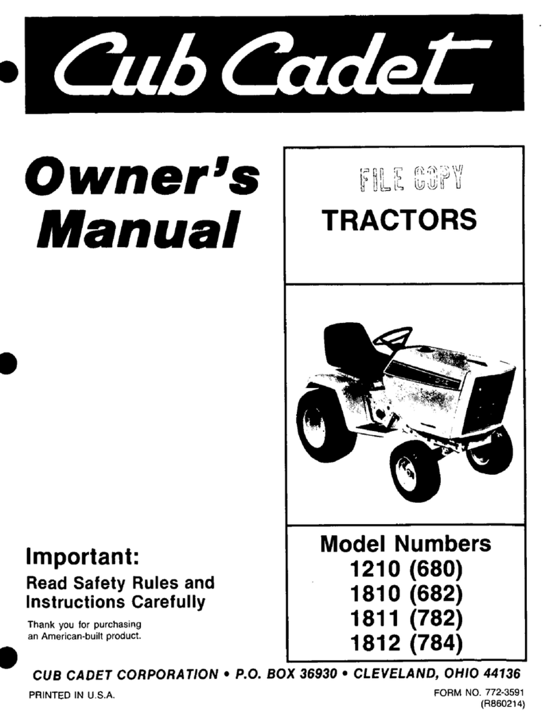 Cub Cadet 1210 (680) User manual