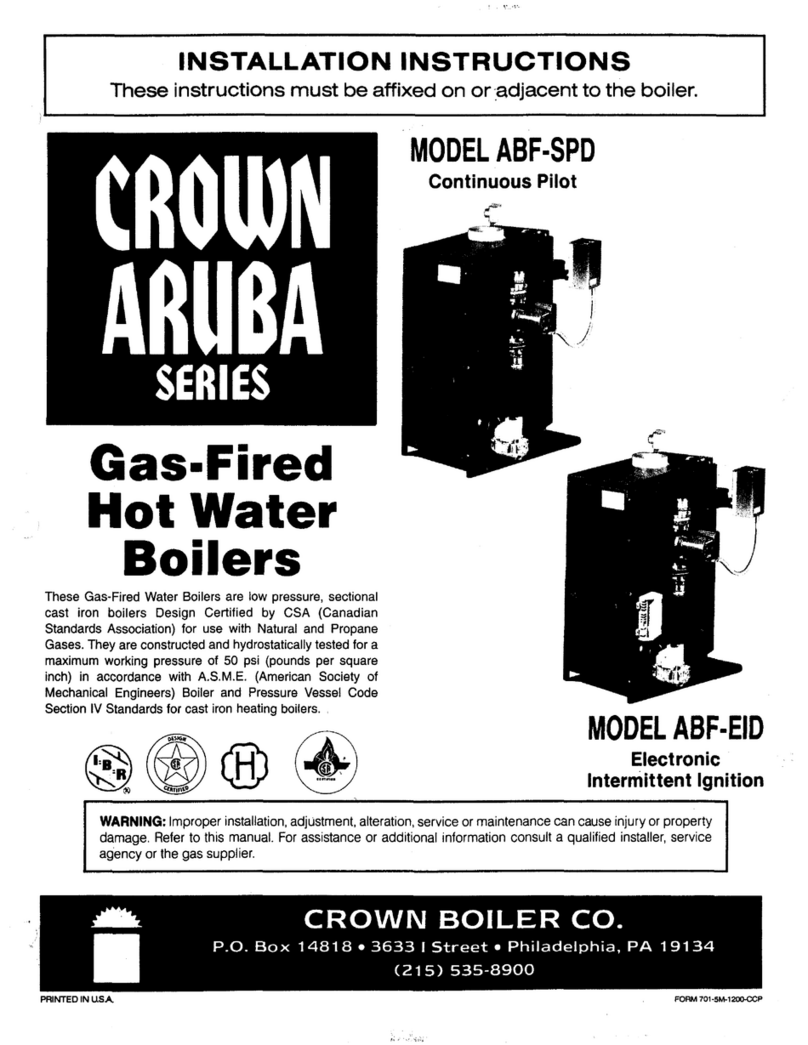 Crown Boiler ABF-SPD installation instructions