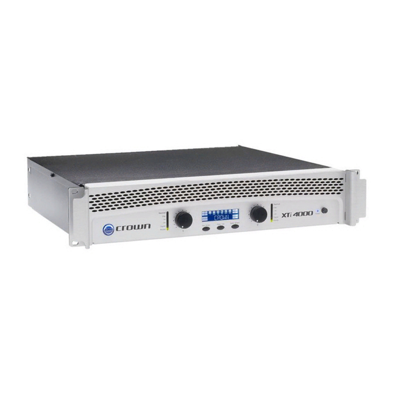 Crown XTi 4000 User manual