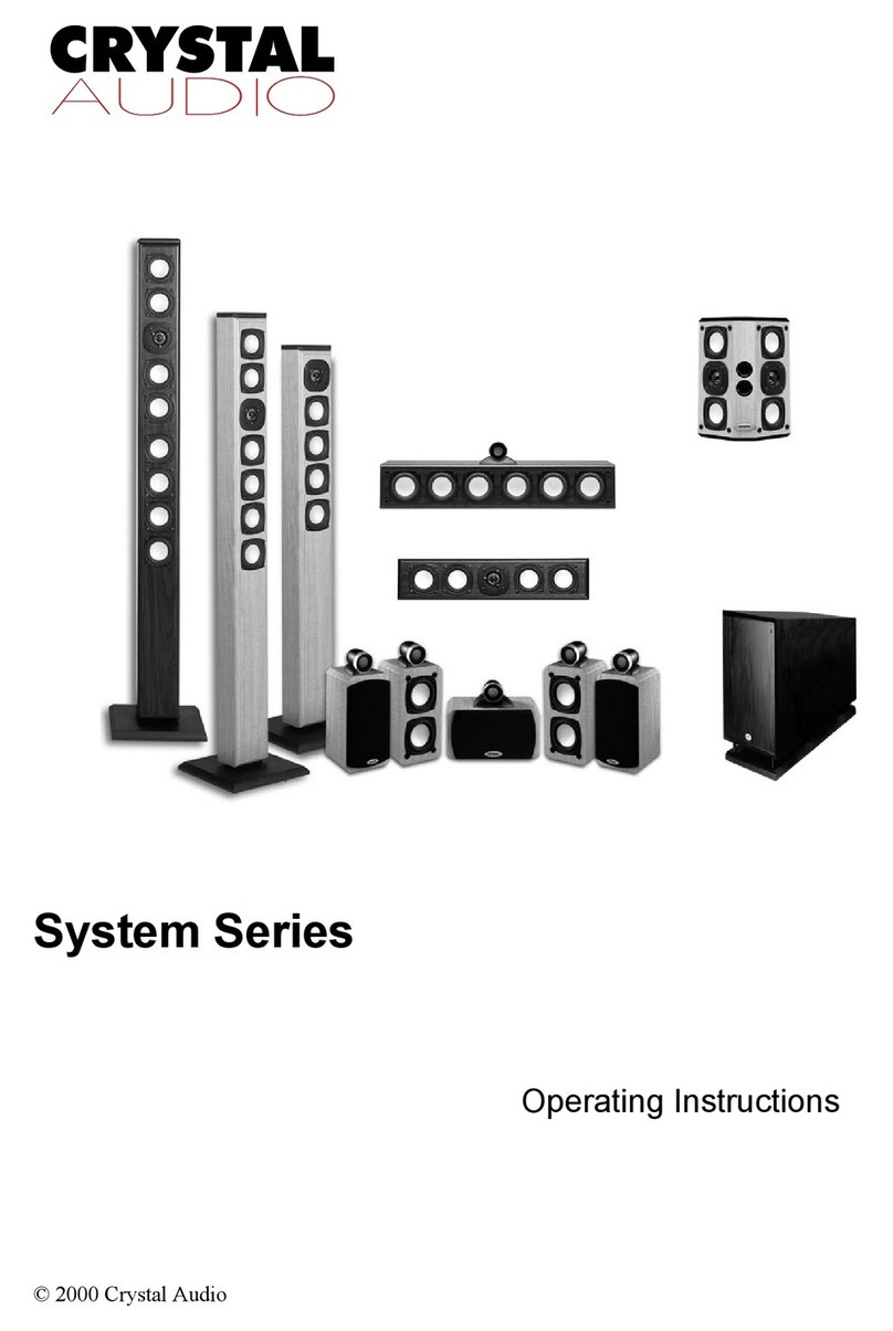 Crystal Acoustics System Series User manual