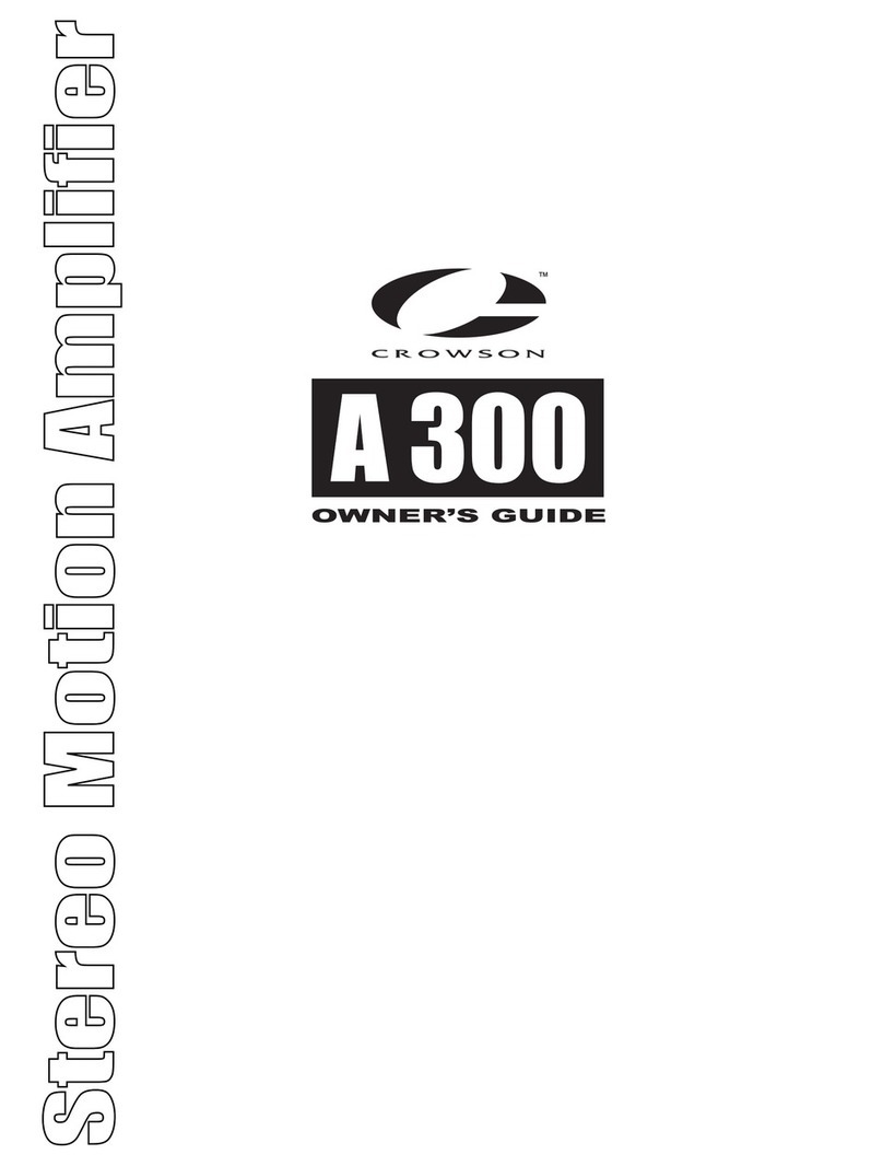 Crowson A 300 User manual