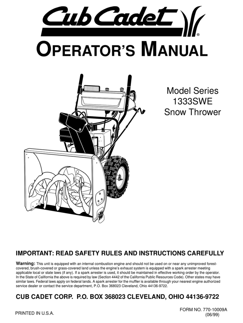 Cub Cadet 1333SWE Series Manual