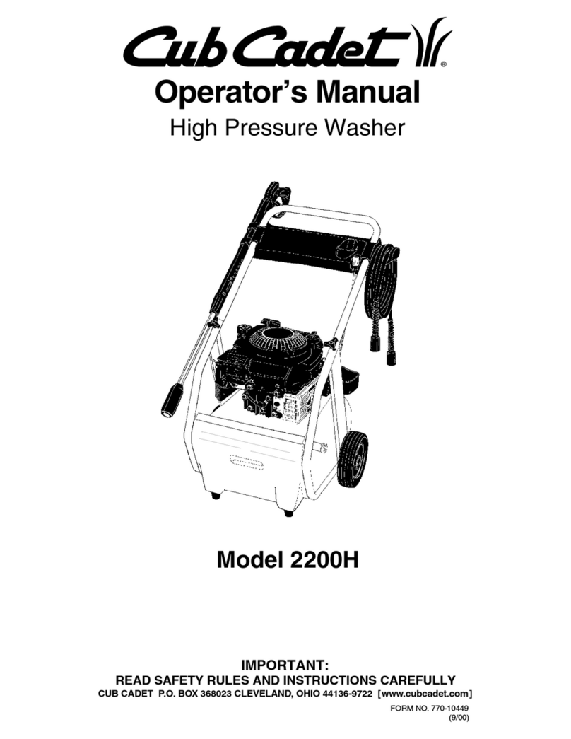 Cub Cadet 2200H Operator's manual