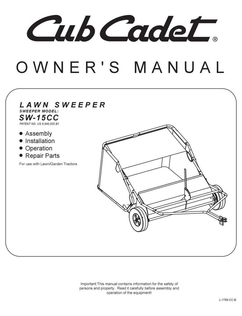 Cub Cadet SW-15CC owner's manual