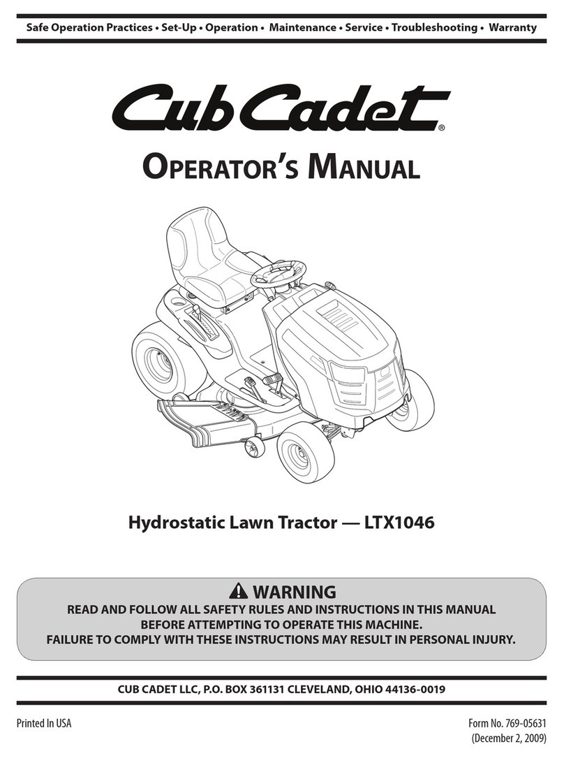 Cub Cadet LTX 1046 User manual Cub Cadet LTX 1046 User manual
