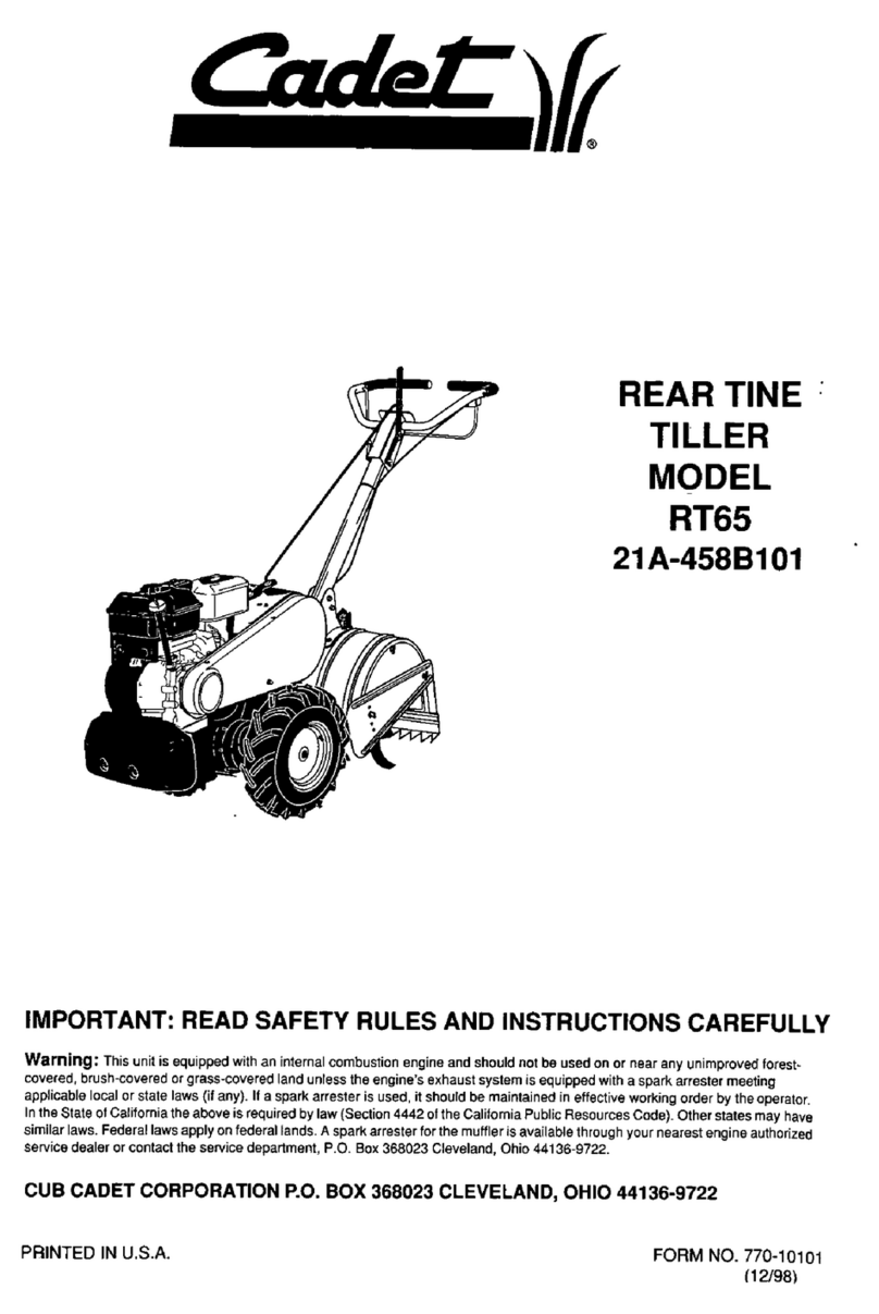 Cadet 21A-458B101 owner's manual