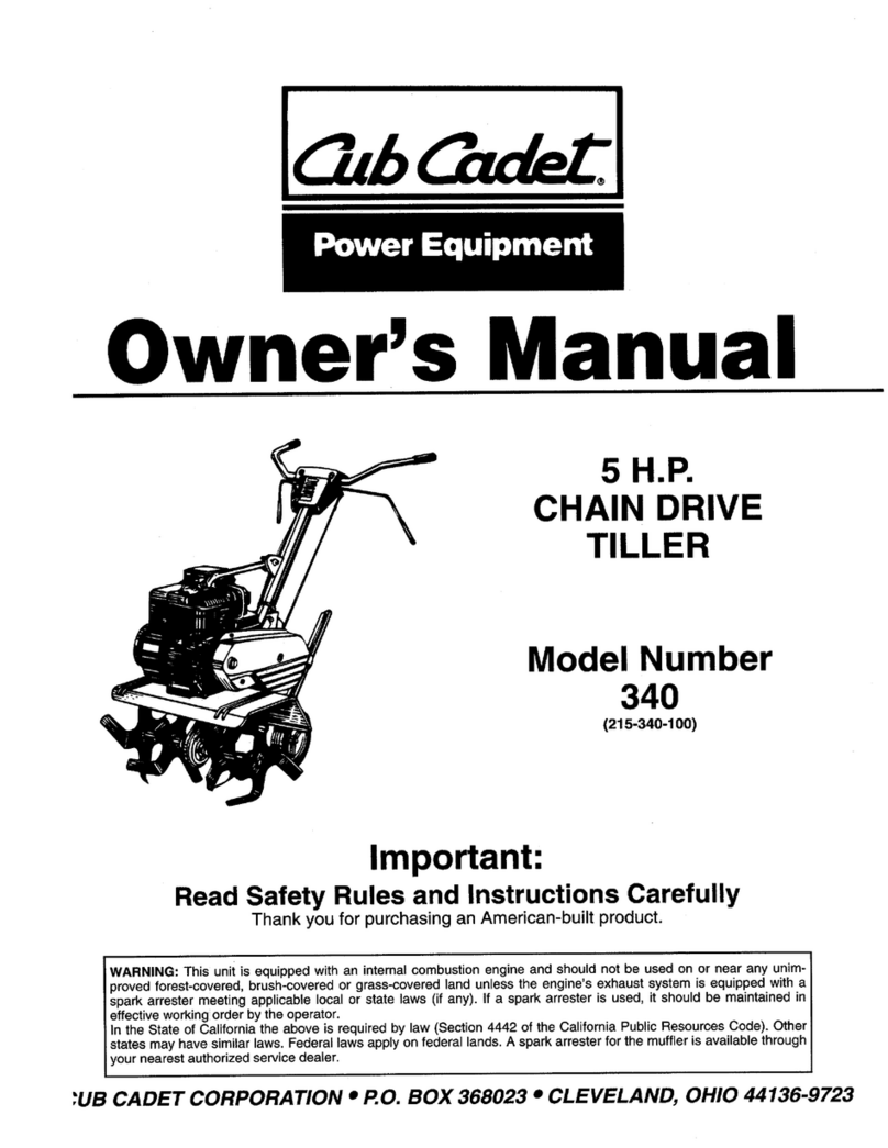 Cub Cadet 340 Series User manual
