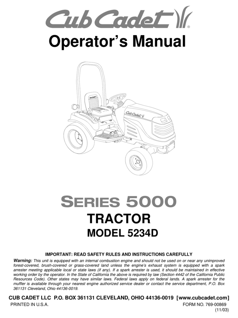 Cub Cadet 5234D Operator's manual