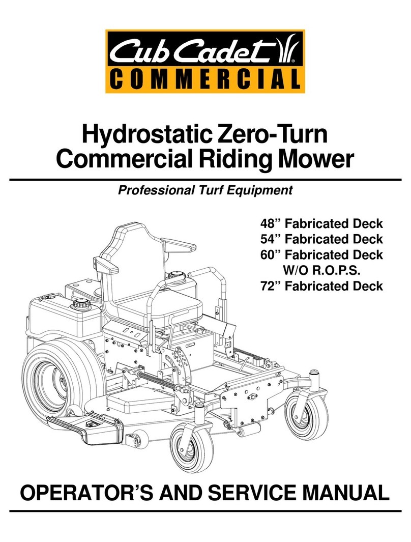 Cub Cadet 48-inch Fabricated Deck Operating manual Cub Cadet 48-inch Fabricated Deck Operating manual