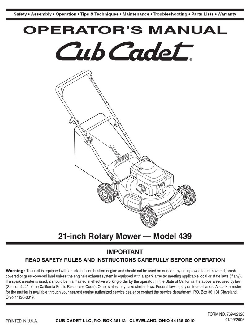 Cub Cadet 439 Operator's manual