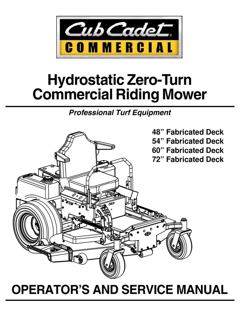 Cub Cadet 48-inch Fabricated Deck Operating manual