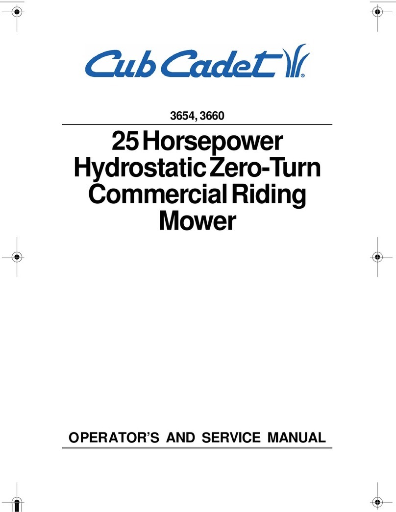 Cub Cadet 3654 Operating manual Cub Cadet 3654 Operating manual