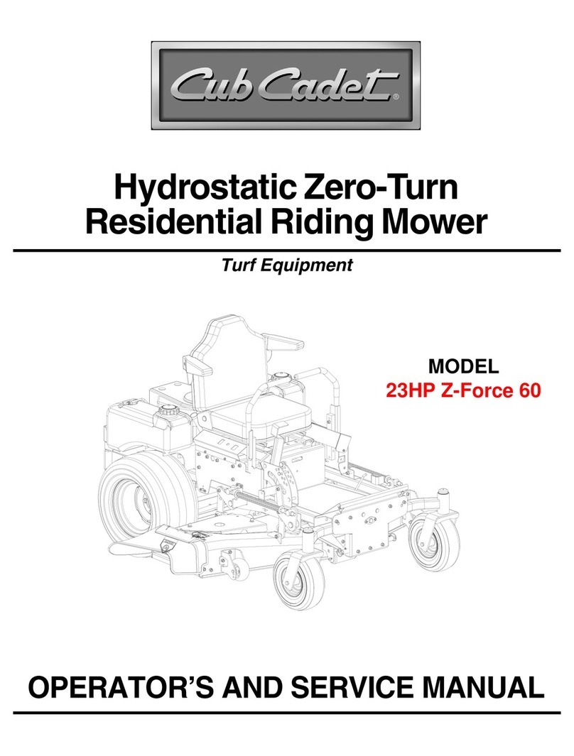 Cub Cadet 23HP Z-Force 60 Operating manual