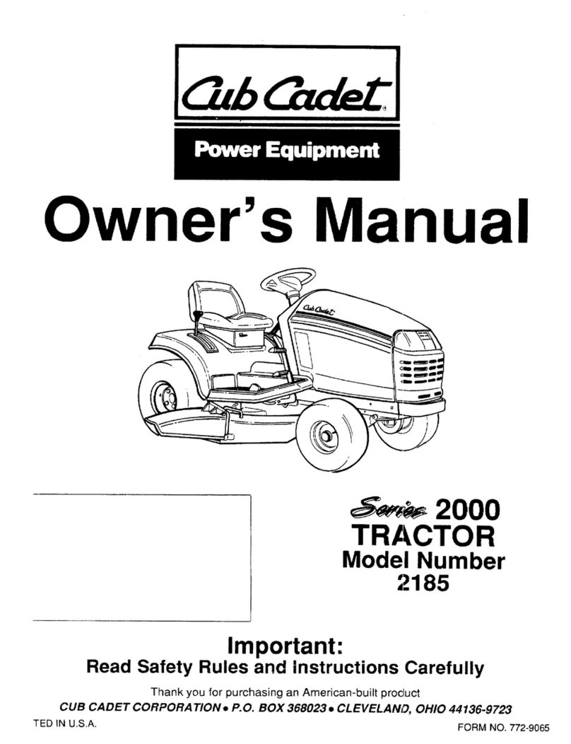 Cub Cadet GT 2186 User manual