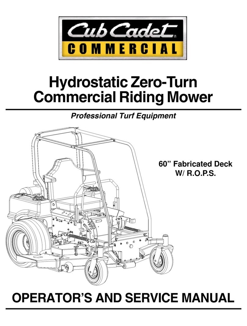 Cub Cadet Hydrostatic Zero-Turn Commercial Riding Mower Professional Turf... Operating manual