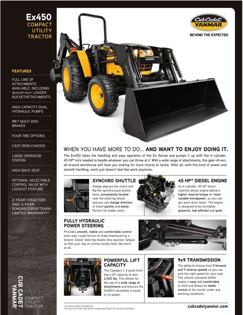 Cub Cadet Yanmar Ex450 Brochure & specs