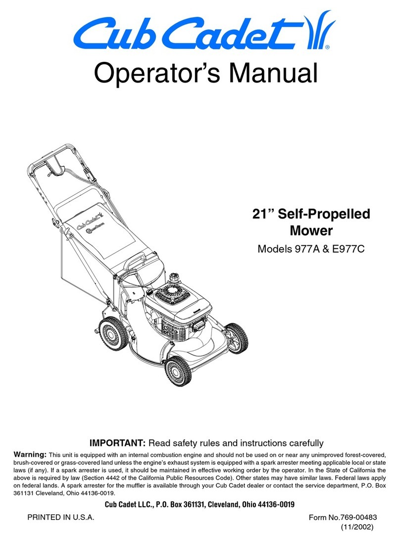 Cub Cadet 977A User manual